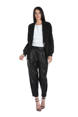 Giacca SANGAY lunga manica lunga palloncino con tasche filetto più bottone oro