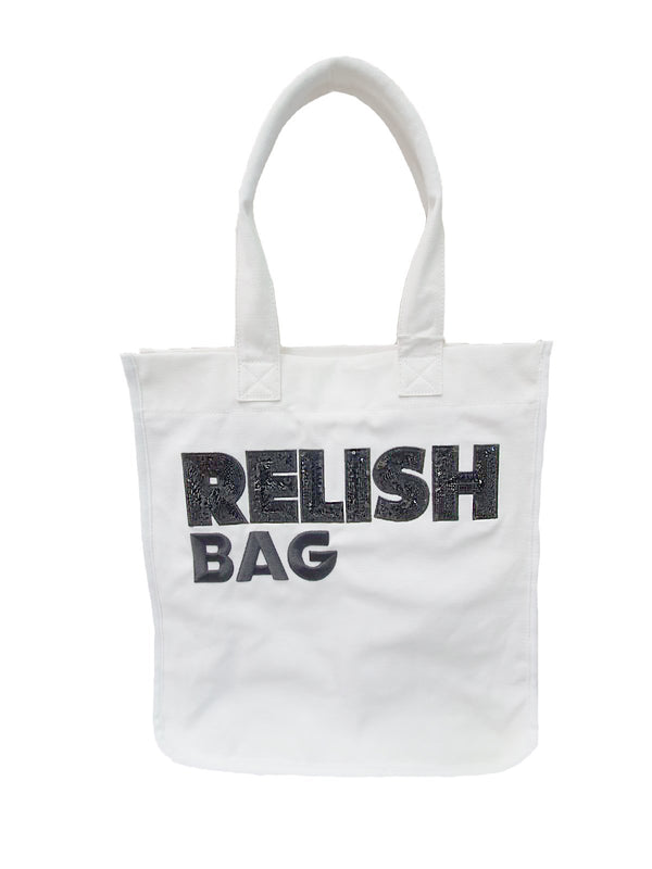 Borsa RELISH_BAG con 2 manici più ricamo più paillettes