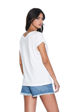 T-Shirt CALUNS mezza manica con st.relish donna