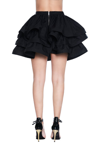 Gonna BYE corta ampia con balze