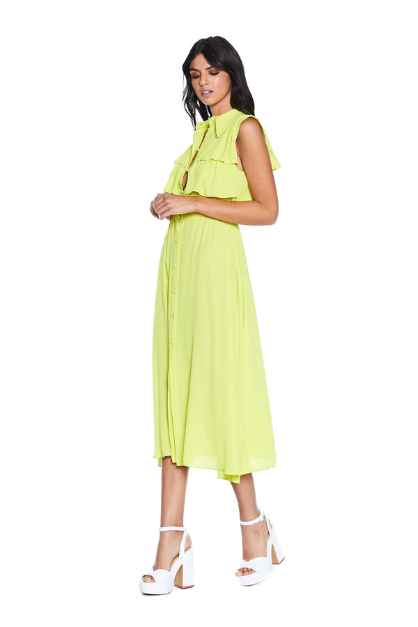 Abito WALSH midi chemisier con balze