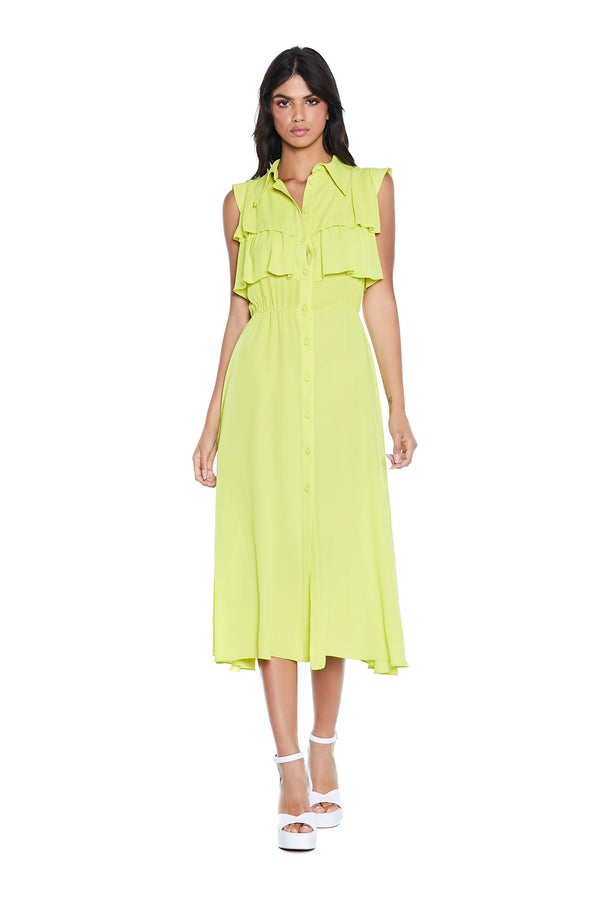 Abito WALSH midi chemisier con balze