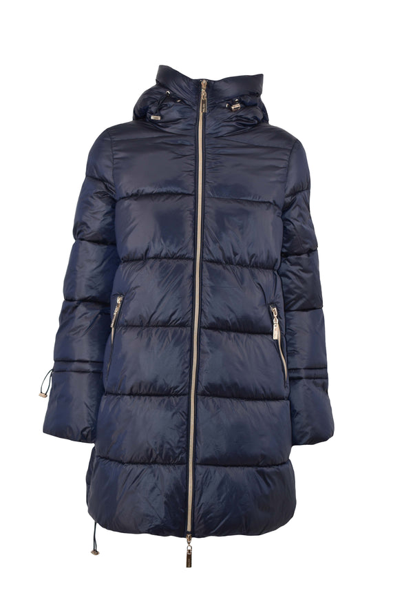 Piumino FLASHYS lungo manica lunga con zip più cappuccio più coulisse
