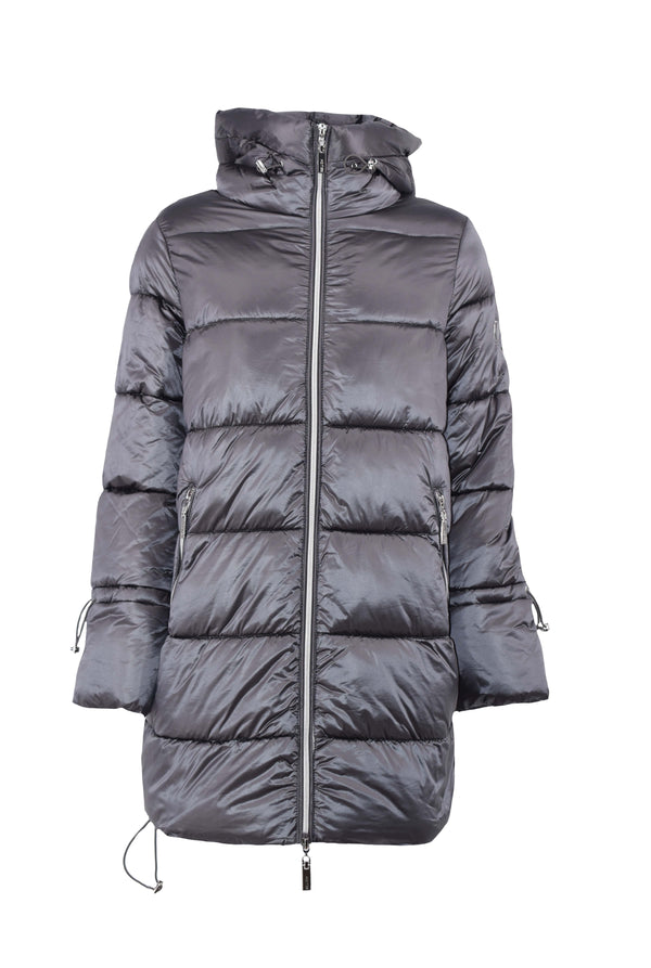 Piumino FLASHYS lungo manica lunga con zip più cappuccio più coulisse