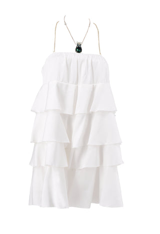 Abito FLIES/A corto con balze e catena