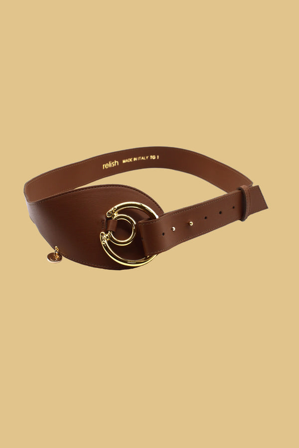 Cintura AZIEND con doppio anello ecopelle