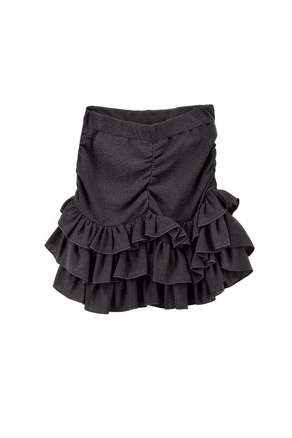 Gonna TRATAA Corta per bambina Balze più Arricci Lurex