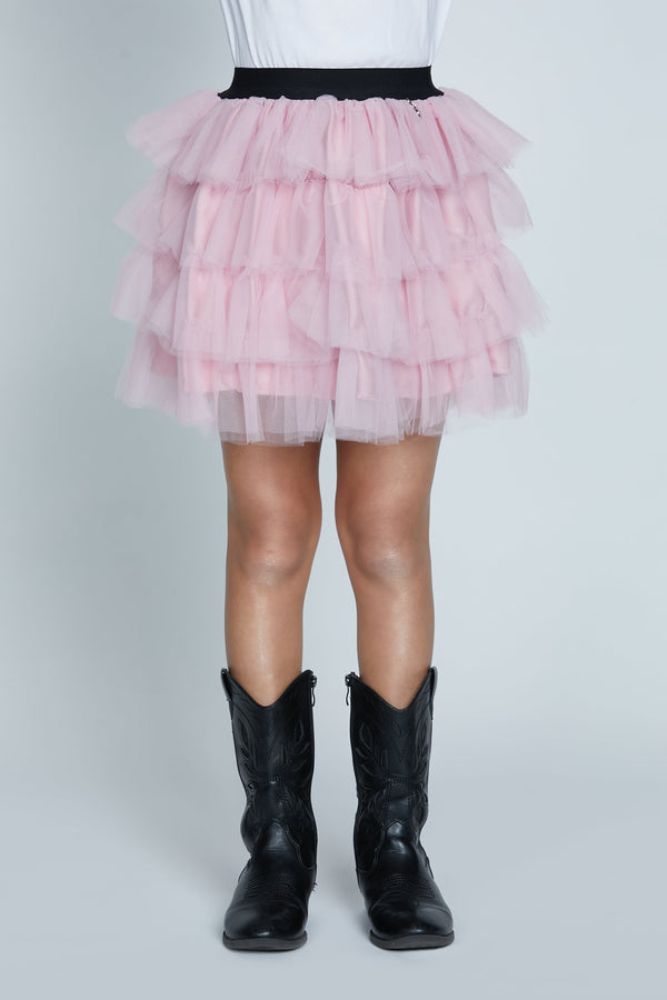 Gonna GORSE corta con balze tulle