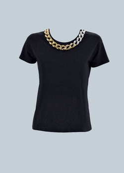 T-Shirt TARA mezza manica con collana