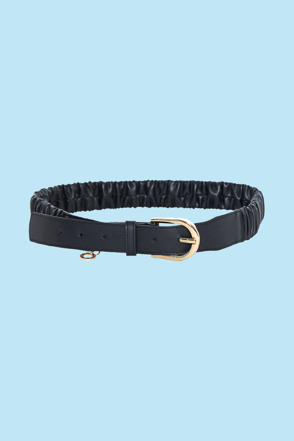 Cintura AMI stretta con elastico più fibbia ecopelle opaca